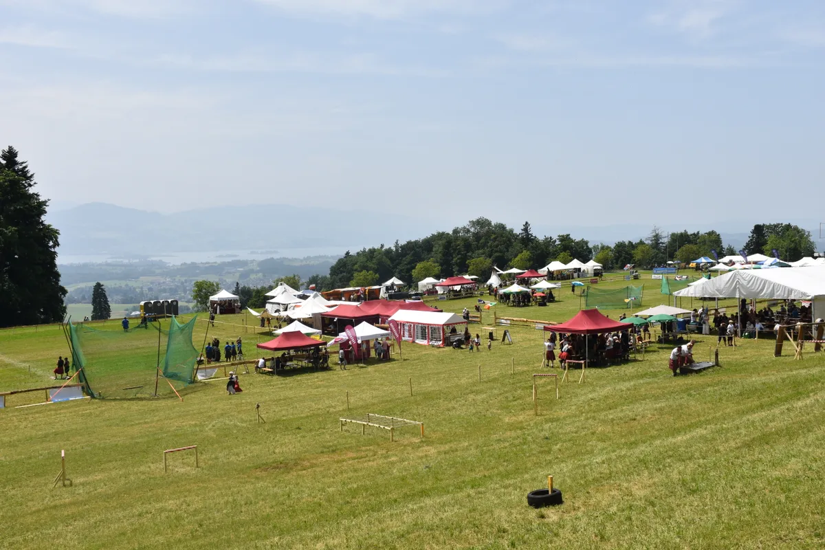 Blick auf die Highland Games.